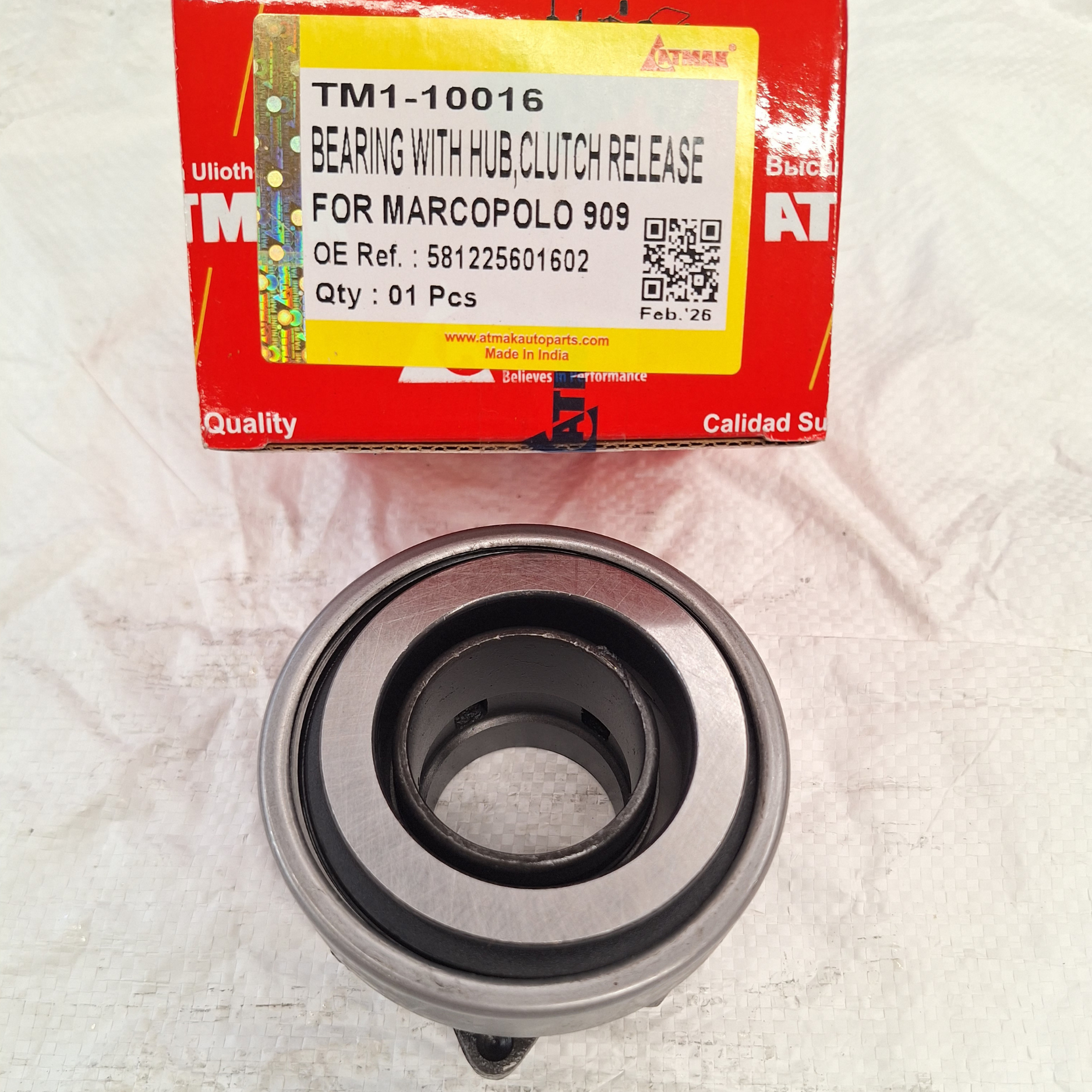 TM1-10016_CLUTCH RELEASE BEARING_TATA MARCOPOLO 909