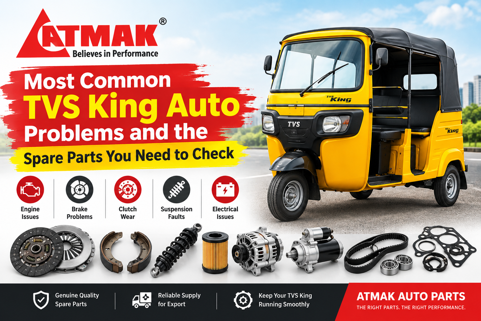 Most Common TVS King Auto Problems & Spare Parts Guide